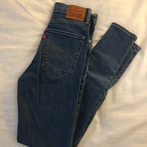 Levi's Premium MILE HIGH SUPER SKINNY WOMEN'S JEANS Size 27 - Picture 4 of 6